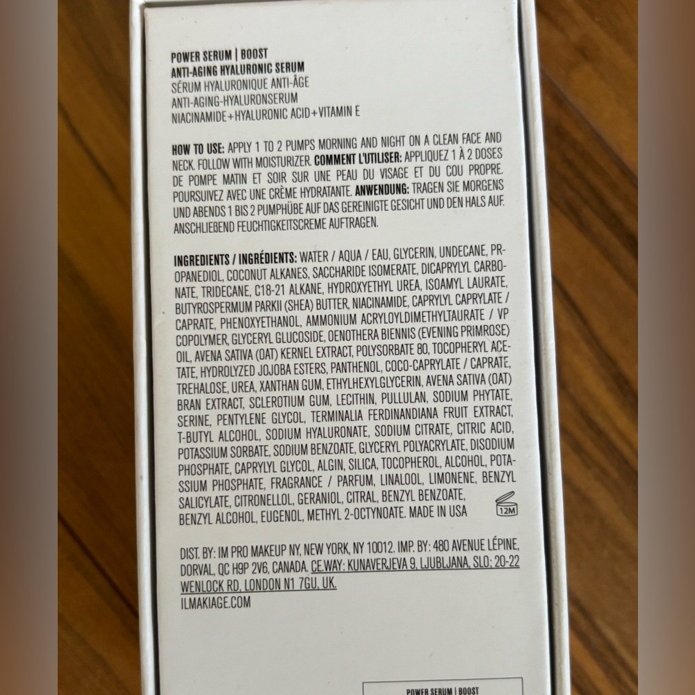 IL MAKIAGE Power Serum Boost Anti-Aging Hyaluronic Serum - Picture 3 of 4